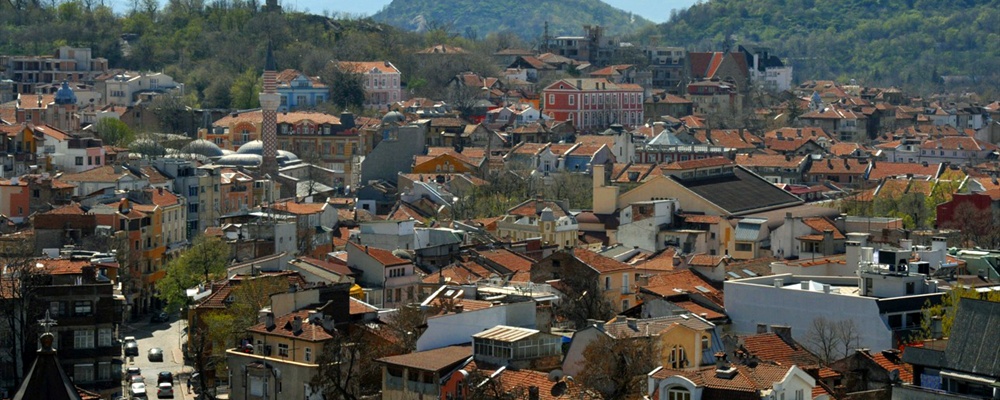 View from Nebet Tepe hill, Plovdiv